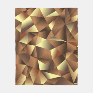 Couverture Polaire Arrière - plan en polygone : Art Abstrait texturé