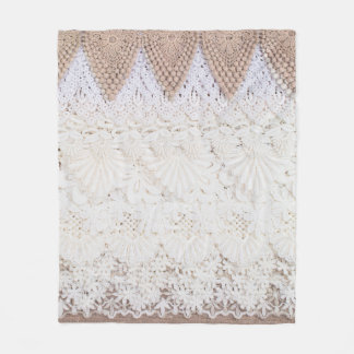 Couverture Polaire Arrière - plan et texture dentelle