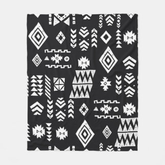 Couverture Polaire Arrière - plan ethnique tribal. Géomet primitif él