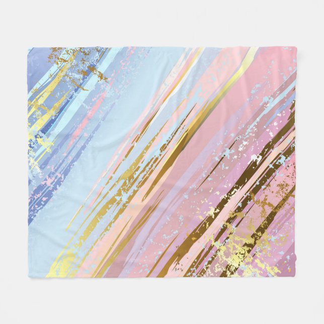 Couverture Polaire Arrière - plan rose texturé (Devant (Horizontal))