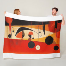 Couverture polaire art abstrait