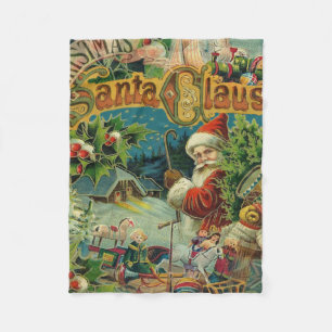 Couverture Polaire Art antique du Père Noël