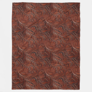 Couverture Polaire Art Brown occidental
