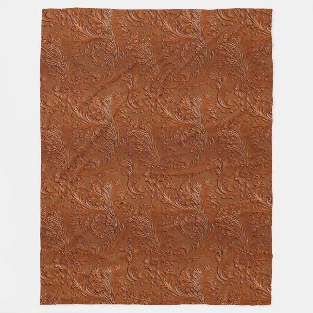 Couverture Polaire Art Brown occidental (Devant)