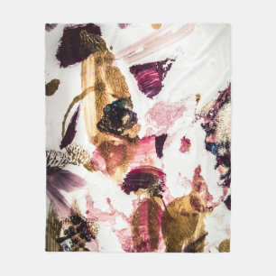 Couverture Polaire Art créatif Abstrait Gold Sparkles