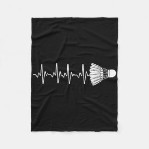 Couverture Polaire Art de badminton pour hommes femmes amateur de bad