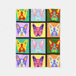 Couverture Polaire Art de bruit de Boston Terrier