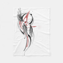 Art minimaliste de la ligne rouge noire