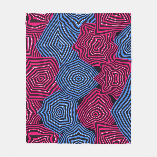 Couverture Polaire Art Nouveau Geometric Pattern  (Devant)