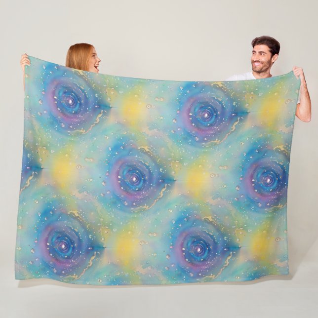 Couverture Polaire Art of Image Abstraction - motif transparent 7 (En situation)