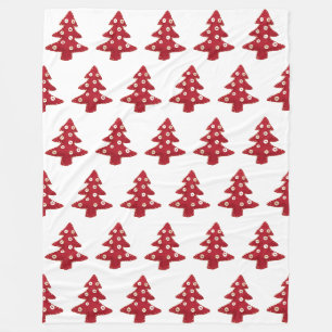 Couverture Polaire Artisanat de Noël avec Motif à boutons