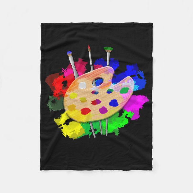Couverture Polaire Artiste Palette (Devant)