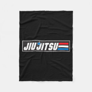 Couverture Polaire Arts Martiaux Jiu Jitsu BJJ Guerrier Combattant Gr