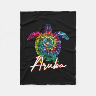 Couverture Polaire Aru Tie Dye Sea Turtle Matching Family Vacation 