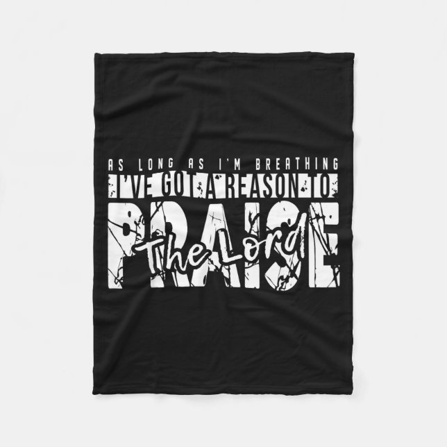 Couverture Polaire As Long As I'm Breathing Ive Got A Reason To Prais (Devant)