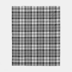 Couverture Polaire Ash Grey Blackwatch Campbell Tartan Plaid