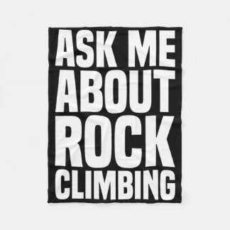 Couverture Polaire Ask Me About Rock Climbing For Rock Climbing Lover
