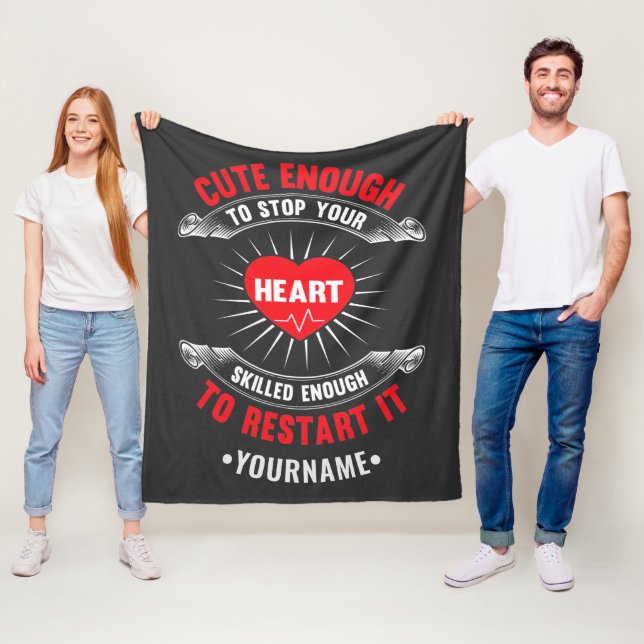 Couverture Polaire Assez mignon pour arrêter votre coeur suffisamment (En situation)