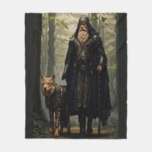 Couverture Polaire Assistant celtique et loup