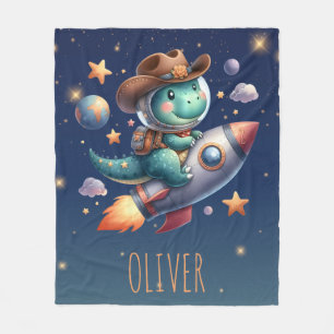Couverture Polaire Astronaute Cow-boy Dinosaure Mignon Fusée Spatiale