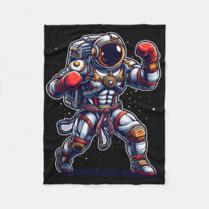 Couverture Polaire Astronaute Muay Thai Boxe Karaté Kickboxing Marti