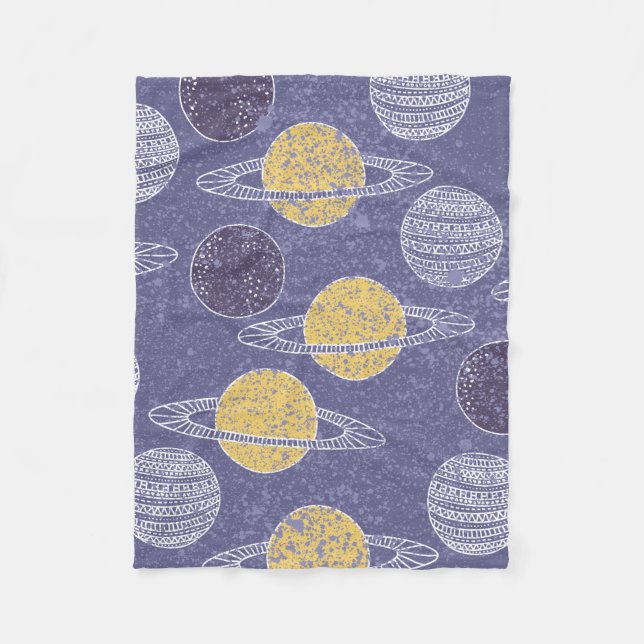 Couverture Polaire Astronomie du ciel bleu de la planète jaune (Devant)