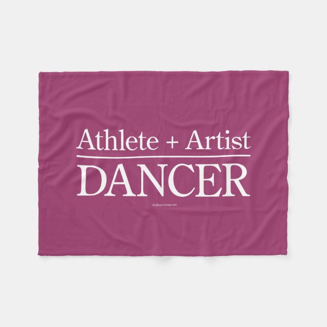 Couverture Polaire Athlète + Artiste = Danseuse (Devant (Horizontal))