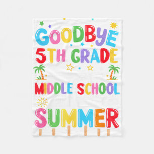 Couverture Polaire Au revoir 5e année de fin d'études au collège