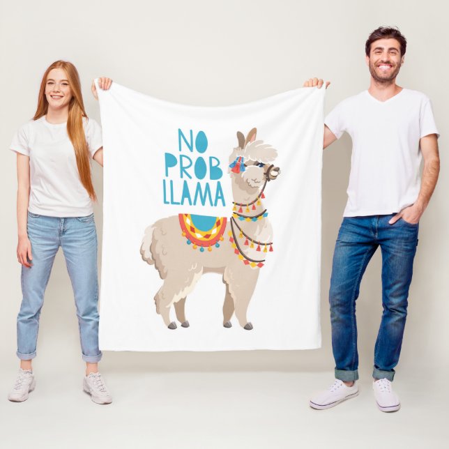 Couverture Polaire Aucun lama de Prob (En situation)