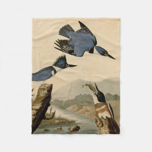 Couverture Polaire Audubon Belted Kingfisher Wildlife Bird