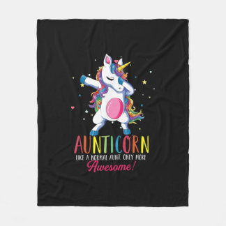 Couverture Polaire auntiecorn comme une tante seulement stupéfiant un
