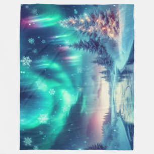 Couverture Polaire aurora borealis/Noël/hiver