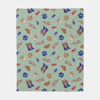 Couverture Polaire Austin Texas Pet Lover - Je t'aime tellement, ATX