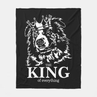 Couverture Polaire Australian Shepherd King of Everything chien papa