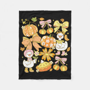 Couverture Polaire Automne Féminin Oie Citrouille Coquette Nœuds Auto
