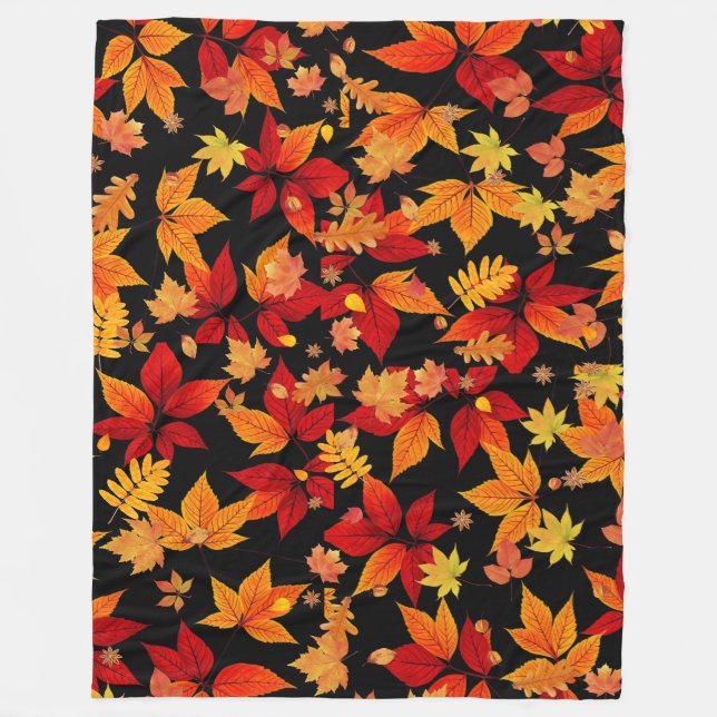 Couverture Polaire Automne Minuit (Devant)