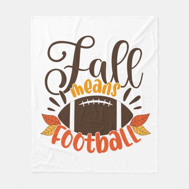 Couverture Polaire Automne signifie football (Devant)