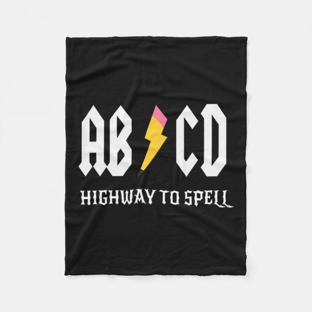 Couverture Polaire Autoroute Pour Spell Pencil Enseignant Amp; Étudia (Devant)