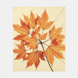 Couverture Polaire Autumn Maple Leaf Print: Fall Foliage