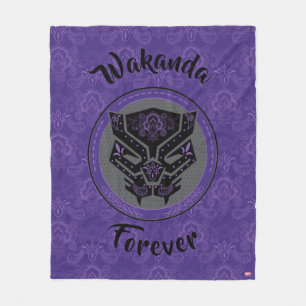 Couverture Polaire Avengers   Logo Paisley Black Panther