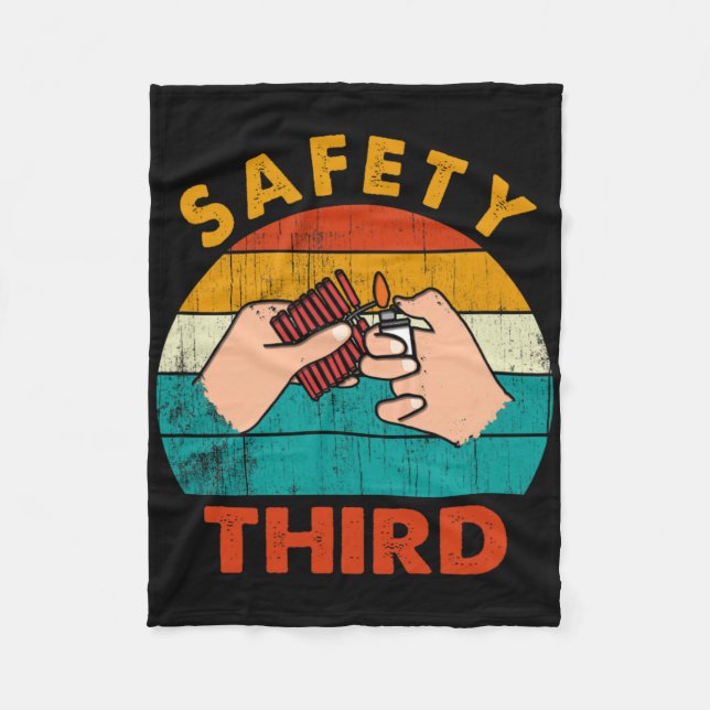 Couverture Polaire Avertissement Feu d'artifice Rackers Sécurité Troi (Devant)