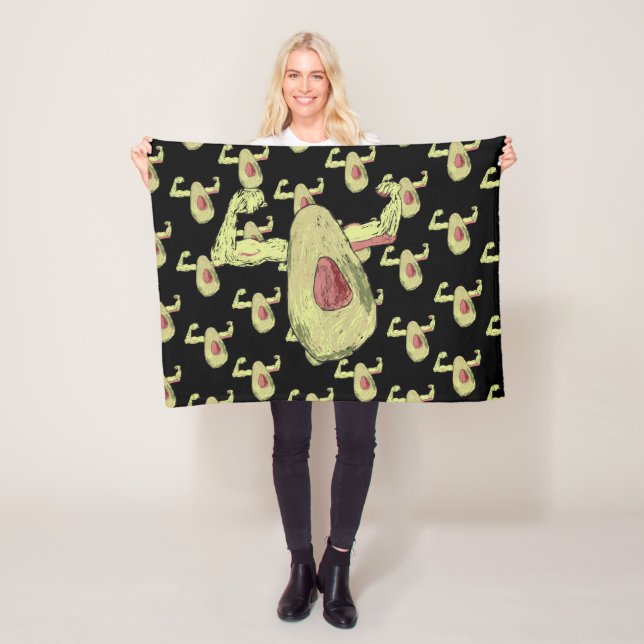 Couverture Polaire Avocado musclé (En situation)