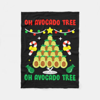 Couverture Polaire Avocado Tree Funny Food Vegan Christmas Gift 