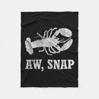Couverture Polaire Aw Snap Funny Lobster Pun Nouveauté Graphique