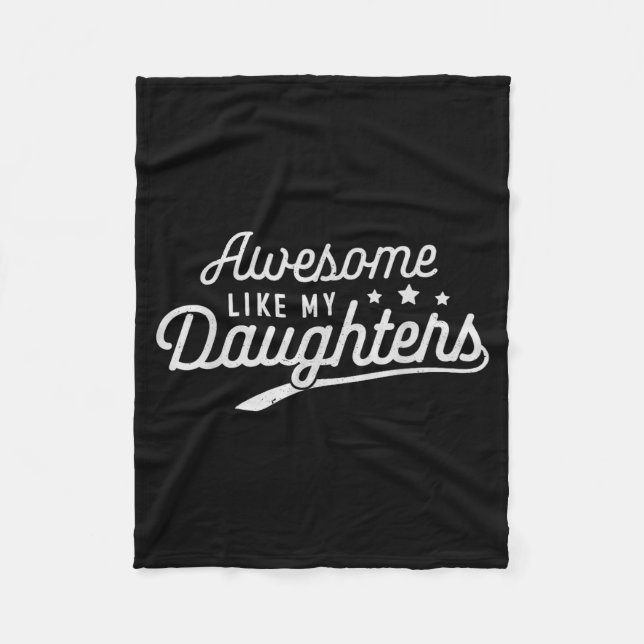 Couverture Polaire Awesome Like My Daughters Men Funny Fathers Day Da (Devant)