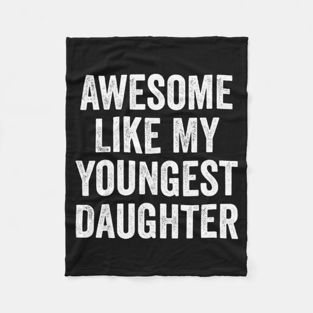 Couverture Polaire Awesome Like My Youngest Daughter Funny Dad Joke F (Devant)