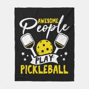Couverture Polaire Awesome People Jouer Pickleball Funny Paddleball P