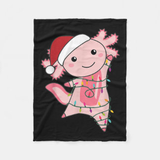 Couverture Polaire Axolotl Noël Fée Lumière Noël Axolotl
