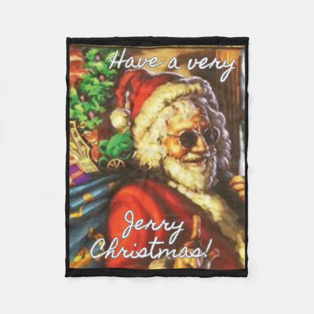 Couverture Polaire Ayez Très Joyeux Noël Garcia Père Noël Holiday (Devant)