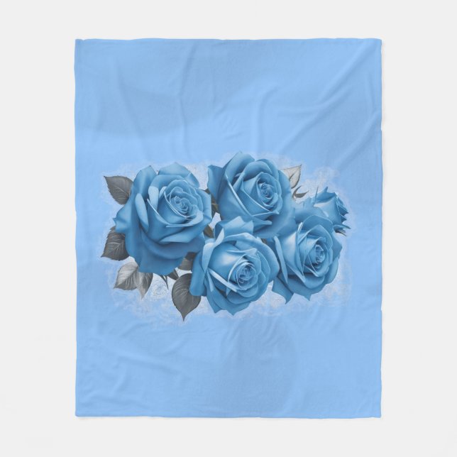 Couverture Polaire Azure Rose Serenity (Devant)